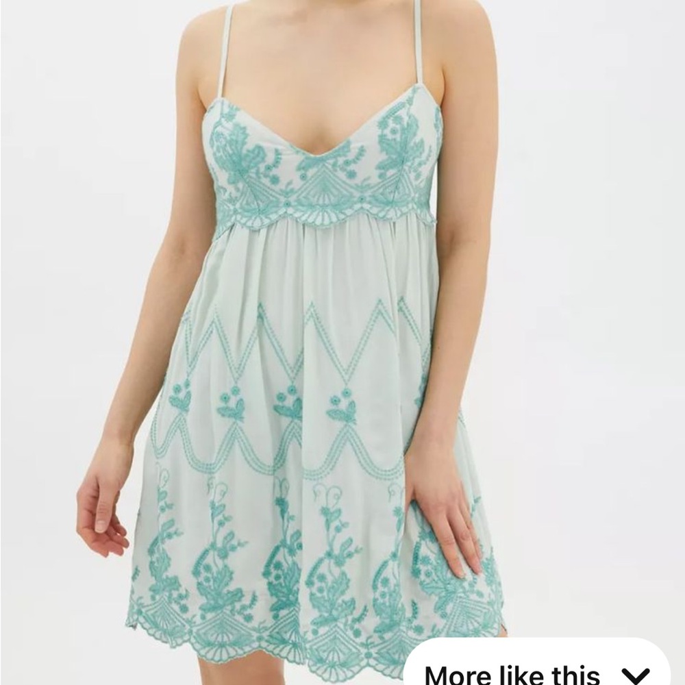 Urban Outfitters jamie embroidered babydoll dress
